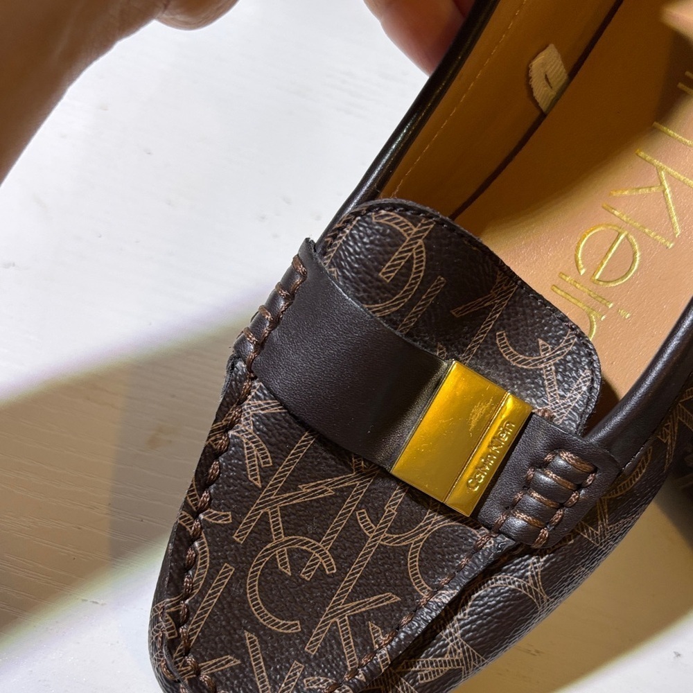 Calvin Klein Signature Brown Loafers - Picture 6 of 8